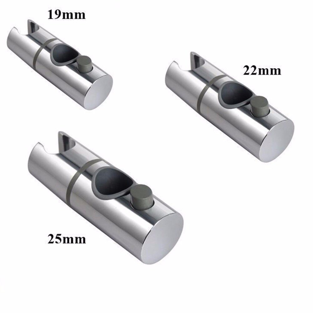 19/22/25mm ABS Shower Head Rail Slider Holder Rack Bracket Adjustable Riser Slide Bar Bathroom Faucet Accessories