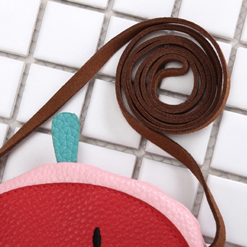 Leuke Fruit Vorm Mini Crossbody Tas Voor Vrouwen Zoete Portemonnee Aardbei Ananas Schoudertas Handtas