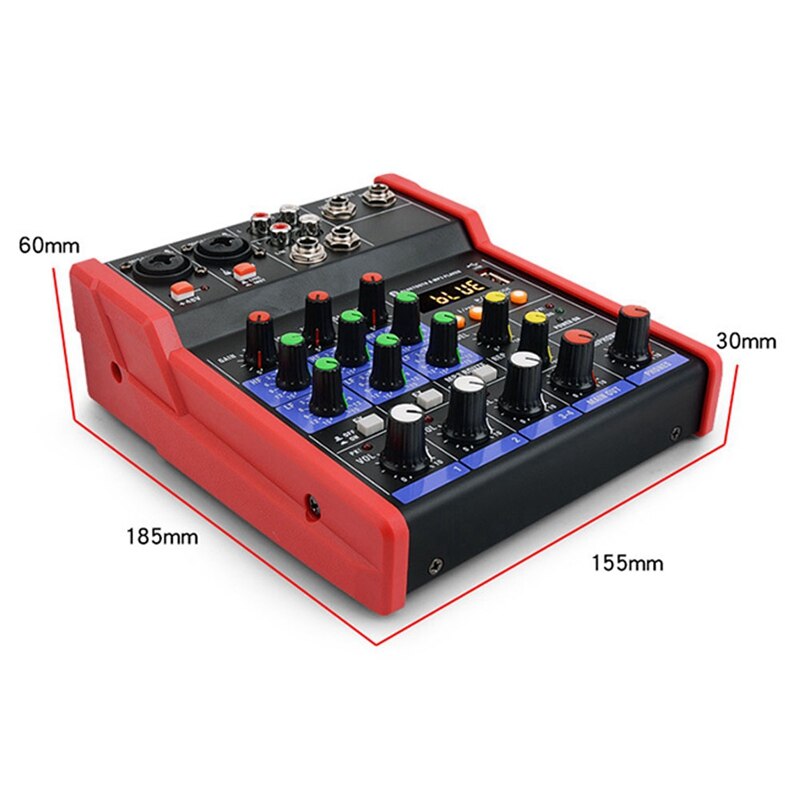 KTV-tarjeta de sonido para Karaoke, Mini mezclador portátil de música, con Bluetooth, 5V, para escenario de casa, DJ, rendimiento en vivo