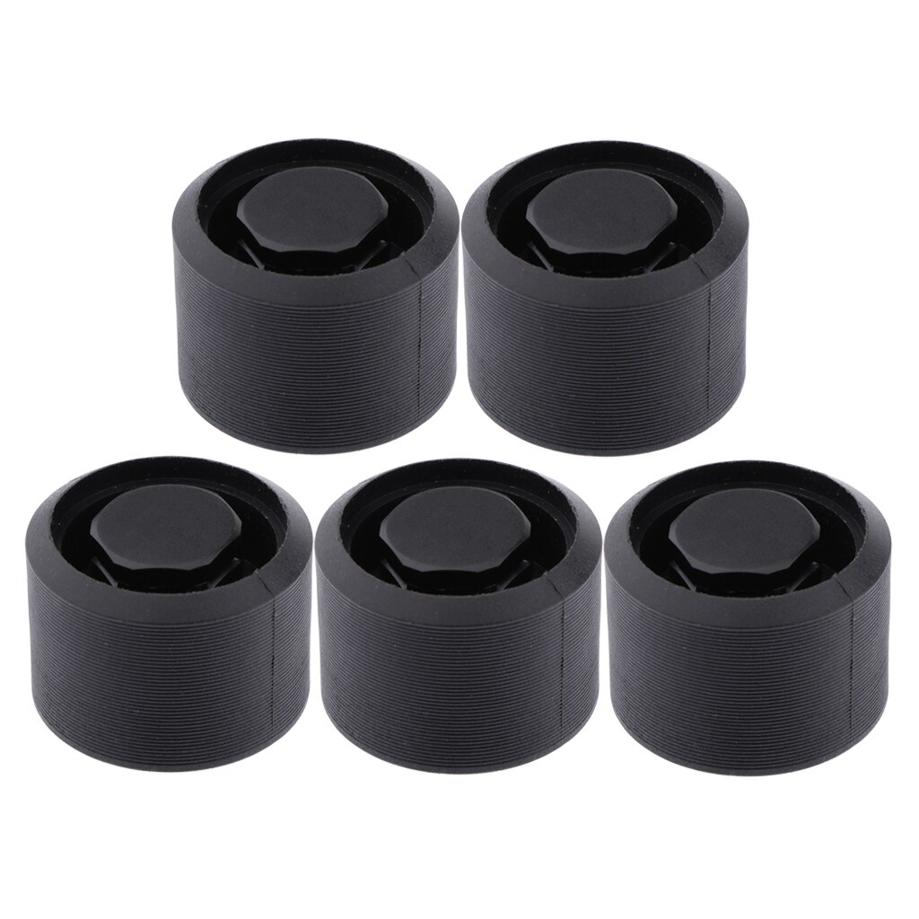 5 Pieces Sturdy Surfboard Paddle Board Air Vent Exhaust Stopper Plug Gear Black