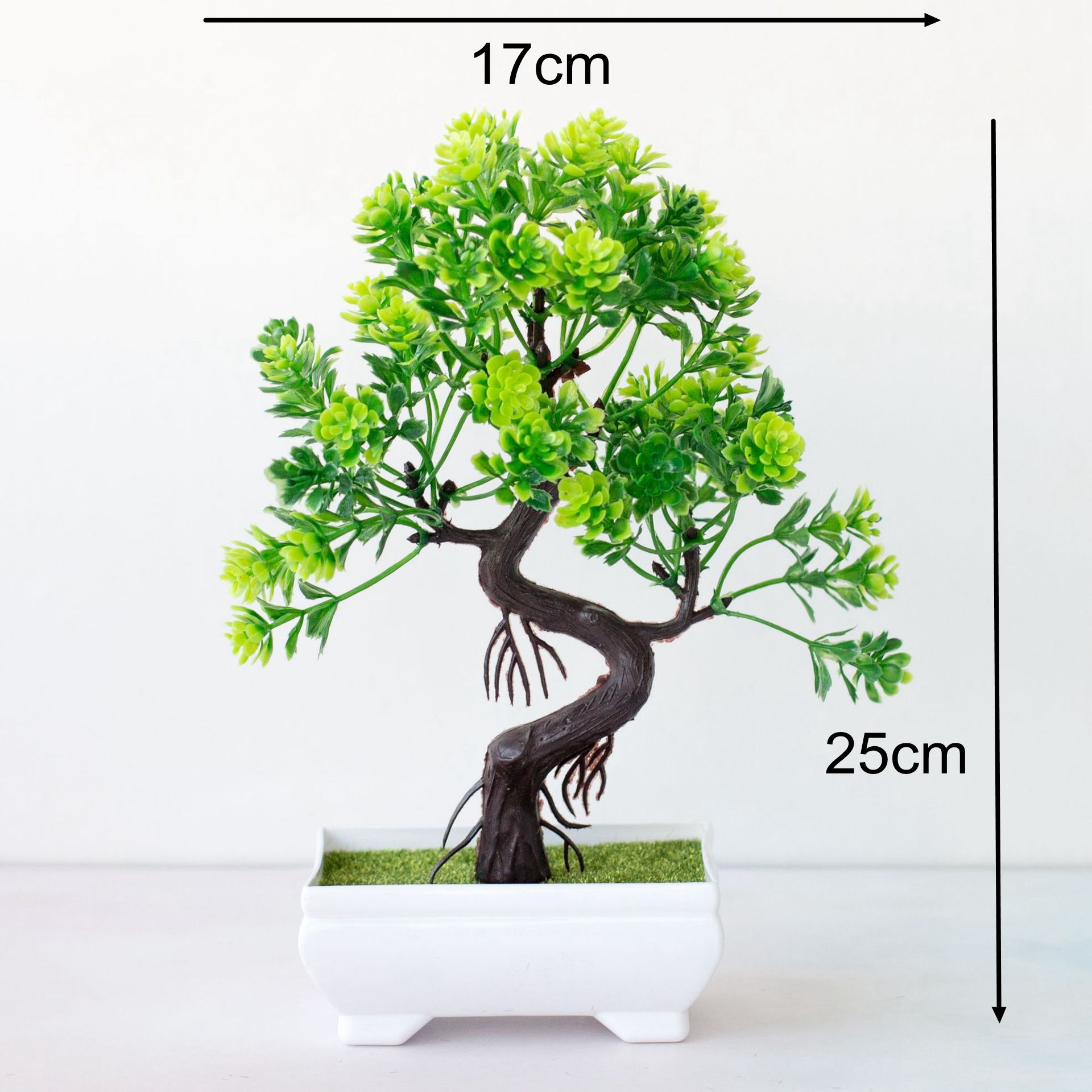 Nouvelles plantes artificielles, arbre de pin bonsaï vert, ornements de Table en pot, décor de maison, jardin d'hôtel, décor de Festival: hongyundangtoufang