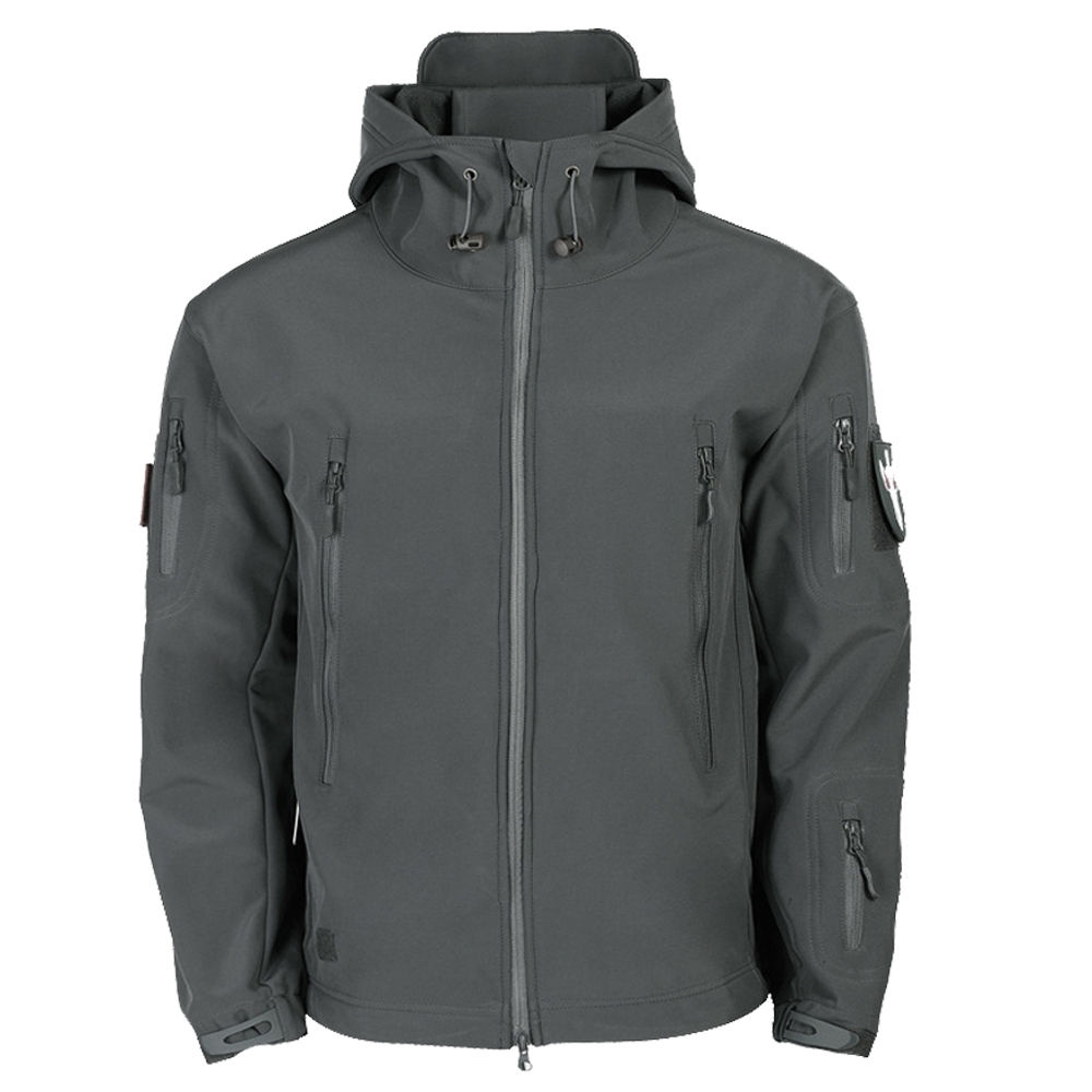 Motorradjacke, winddicht, wasserdicht, Moto, Moto-Cross-Jacke, Motorrad-Reitbekleidung, Schutzausrügestochen, Chaqueta Moto, Schwarz, S-4XL: dunkel Grau / S