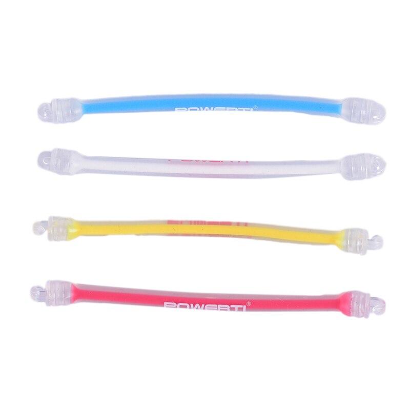 4pcs Long Tennis Absorber Shockproof Damper Reducing Anti-Slip Strips Squash Racket Vibration Dampeners Shock 10.2cm