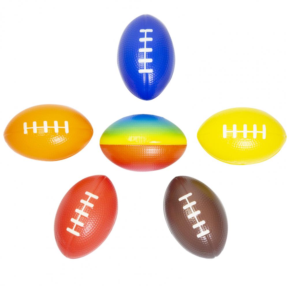 12Pcs Mini Football Stress Ball Anxiety Relief High Elasticity Party Favor Hand Grip Football Training Stress Ball for Home