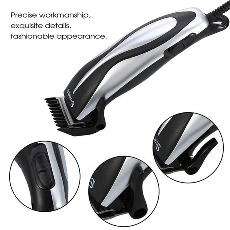 Surker-máquina de corte de pelo ajustable para hombres y niños, cortadora de pelo de línea de tira, enchufe de la UE, SK-5603