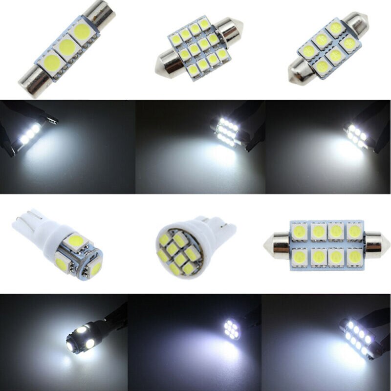 Super Heldere Auto Led Licht 6000K 12 Stuks Set Voor Ram 1500 Interieur 5050-SMD Lamp