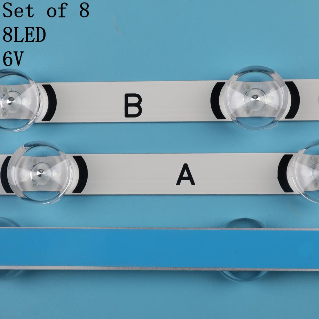 8 stk led-baggrundslysbånd til  lg 40 &quot; tv 40 lf 630v 40 lf 570v svl 400 hc400 dun-vckn 1-211x 40 lh 5300 innotek drt 4.0 3.0 40 6916l-0885a