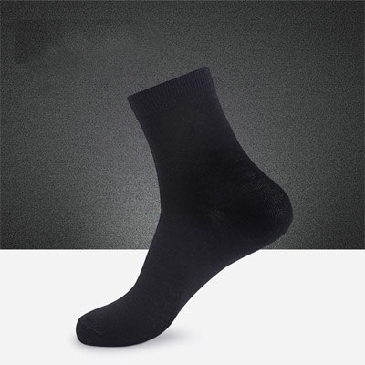 Brand 5 Pairs Nano Zilver Katoenen Sokken Casual Crew Sokken Anti-Bacteriële Deodorant Herfst Winter Mannen &#39;S Sokken: Black