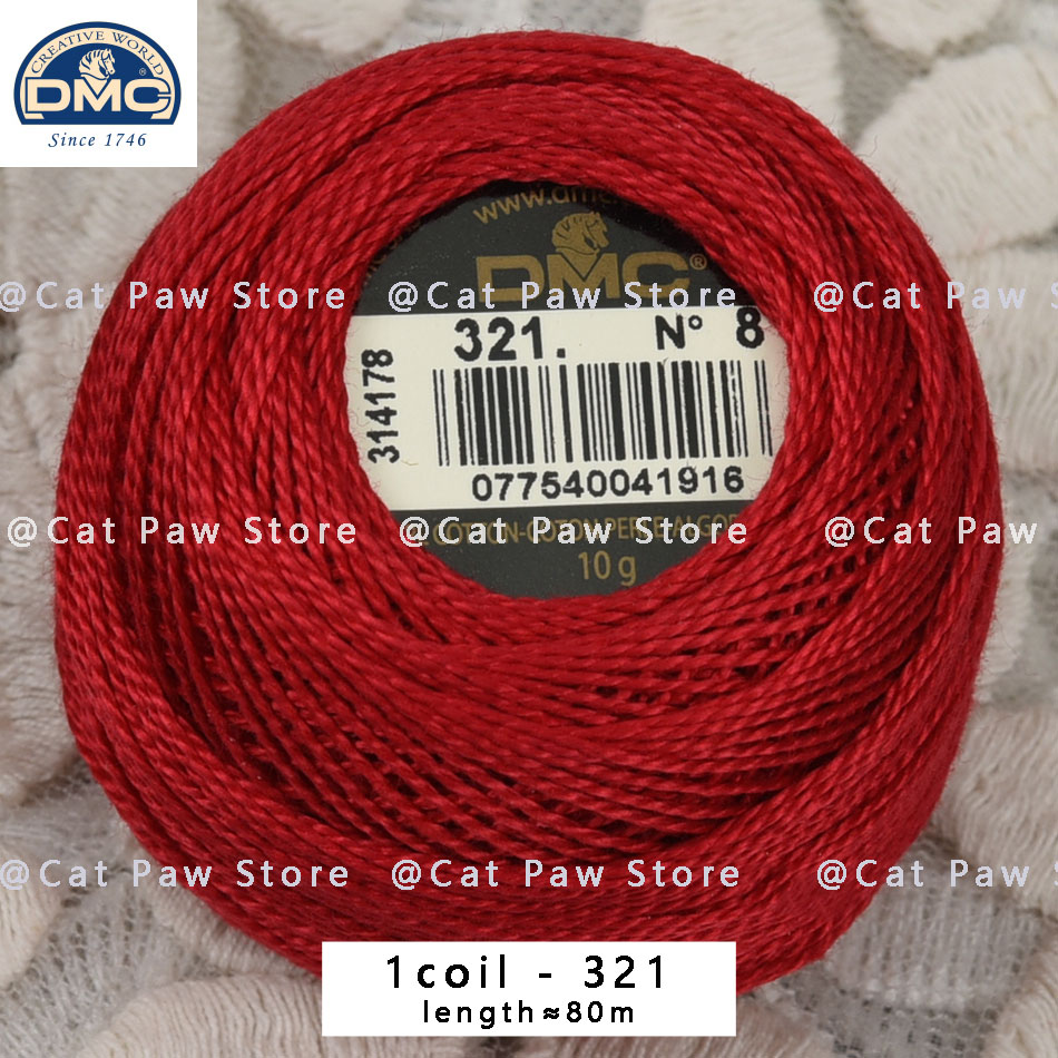 Hilos de punto de cruz DMC originales, hilo de bordar, hilo de moulina, hilo de algodón para gancho, hilo de coser, línea de ganchillo