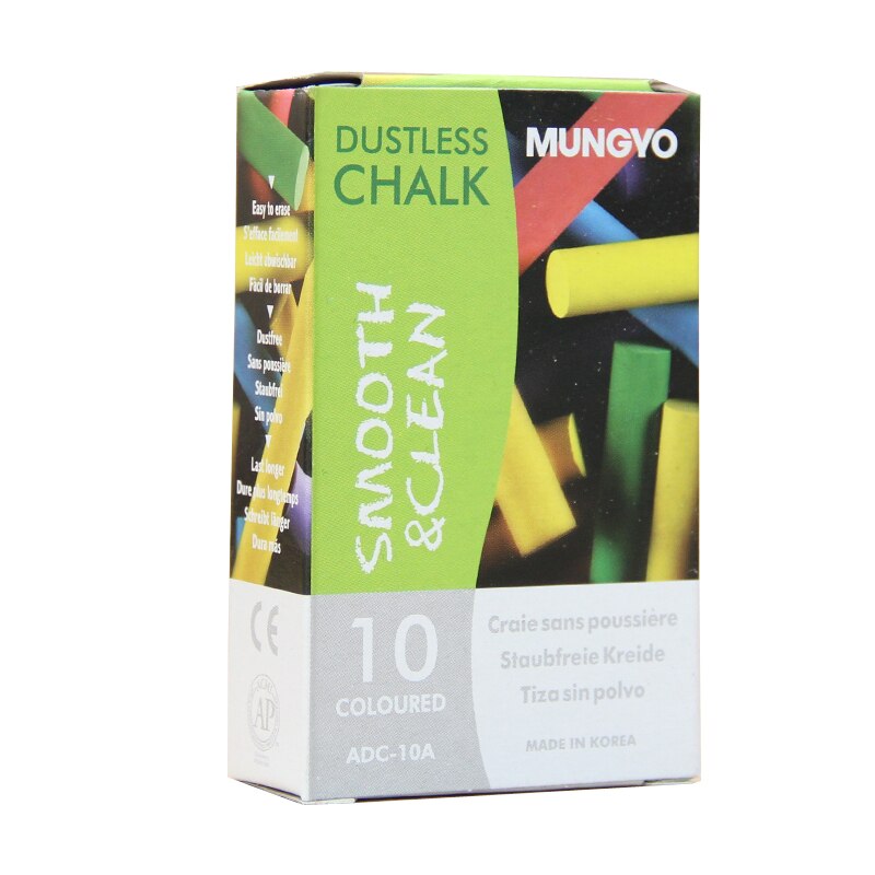 10 Stks/pak Kleurrijke Stofvrij 10-Color Krijt voor Tekening & & School Briefpapier & Office Supply