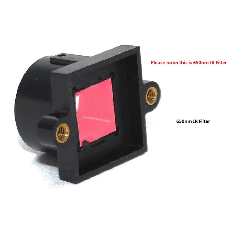 2 pcs M12 Mount Houder met 650nm IR Filter M12 Lens 20mm Gat Afstand Voor CCTV Camera