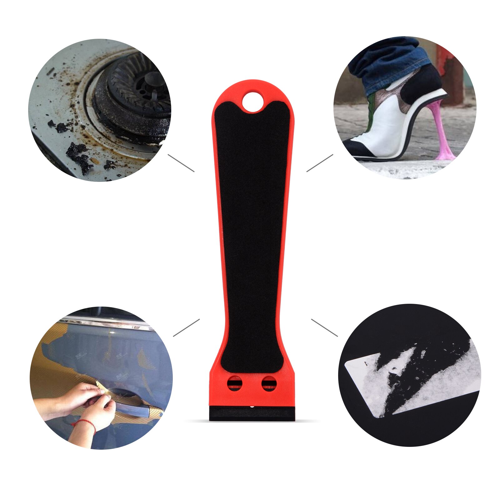 FOSHIO Vinyl Wrap Car Sticker Remover Razor Scraper for Oven Ceramic Window Glass Cleaning Carbon Fiber Wrapping Tool Squeegee