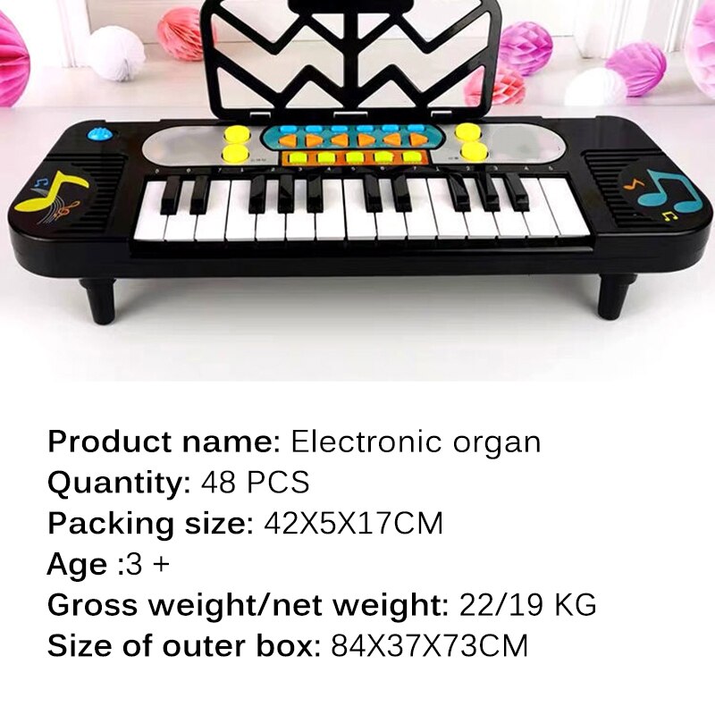 Kids Playing Educational Electronic Piano Baby Toys Children Keyboard Boys Girls Fingers Music 25 Keys Cute
