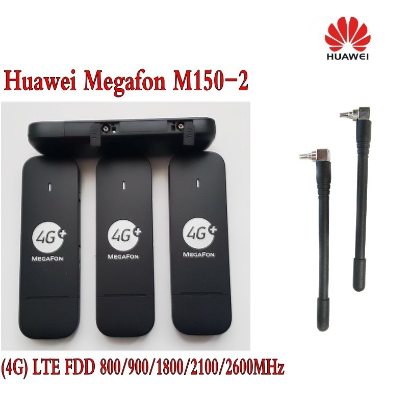 Unlocked Huawei E3372 M150-2 150 Mbps 4G FDD 800/900/1800/2100/2600 MHz USB draadloze Modem 3G Mobiele Breedband PK E3276s-150