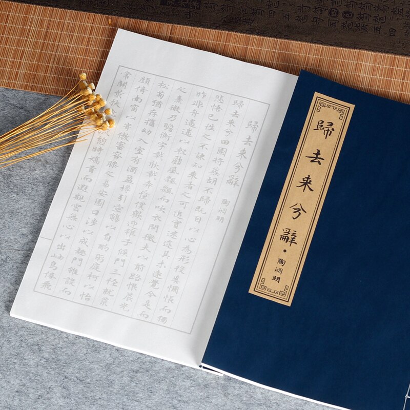 Chinese Calligraphy Copybook Small Regular Script Copying Book Running Script Scriptures Poem Copybook Calligraphy Practice: K