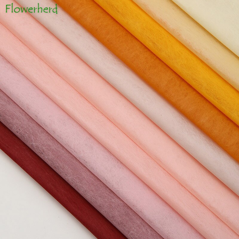 Papier de soie en coton nuage 58x58cm, emballage doublé, pour Bouquet de fleurs, papier artisanal pour , pour fleuriste