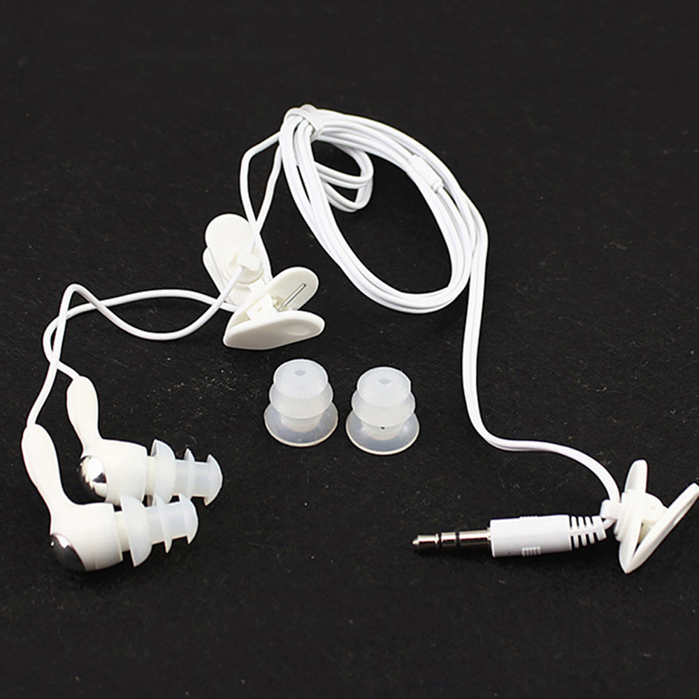 IPX8 Waterproof Earphones MP3 Headphone 3.5mm Jack Swimming Diving Wired Earphone Headset For Mobile Phone MP3 Player