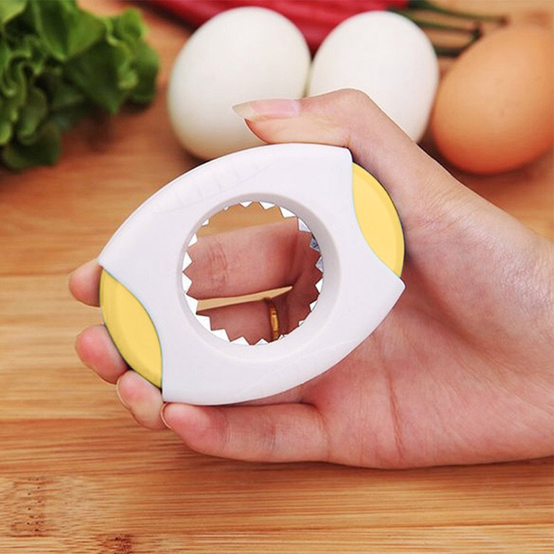 1pc kreative Eierschale Flaschen öffner Eierschalen schneider Eier schäler schnell einschneiden Eier platte Küche Eier brecher Küchen werkzeug Eier klemme: Grün