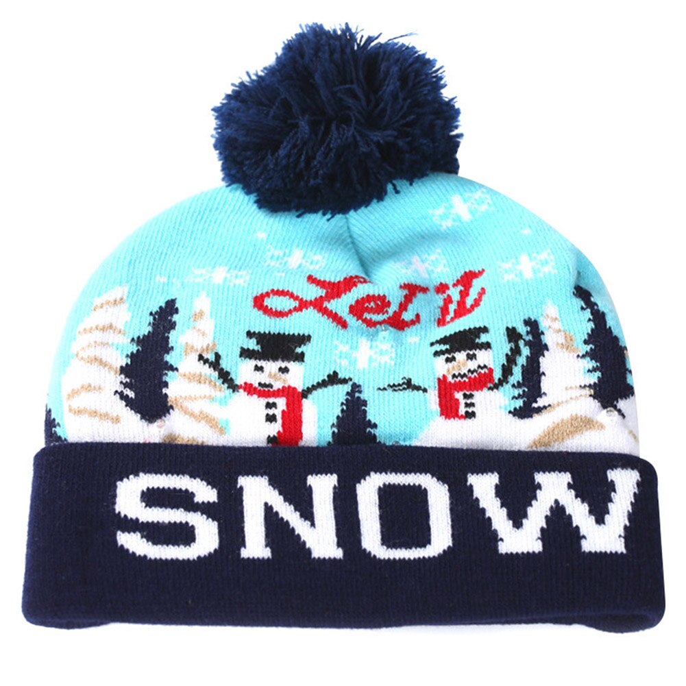 Kerstmis Vrouwen Gebreide Muts Winter Warming Beanie Hoeden Cap Met Bal Voor Meisjes Dames Outdoor X85: D