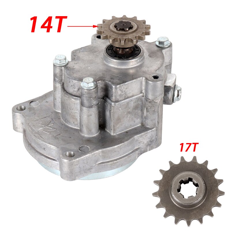 T8F 11 14 17 20 Tand Koppeling Drum Versnellingsbak Tandwiel 33cc 43cc 49cc Ty Hengel Ii Go Kart Mini moto Dirt Bike Scooter Xtreme: 14T Box and 17T Gear