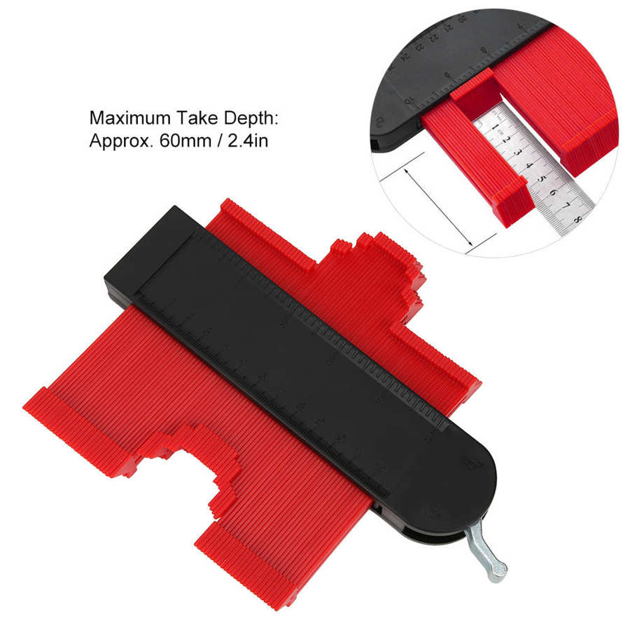 Measuring Tools 5in Contour Gauge Irregular Shape Gauge Edge Shaping Tool for Measuring Work Calibro