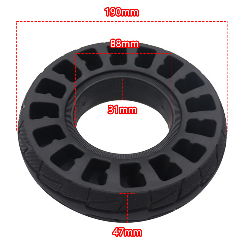 Reifen mit 88 mm Innendurchmesser und 200 x 50, geeignet für 8-Zoll-Elektroroller mit nicht aufblasbaren Waben-Vollreifen