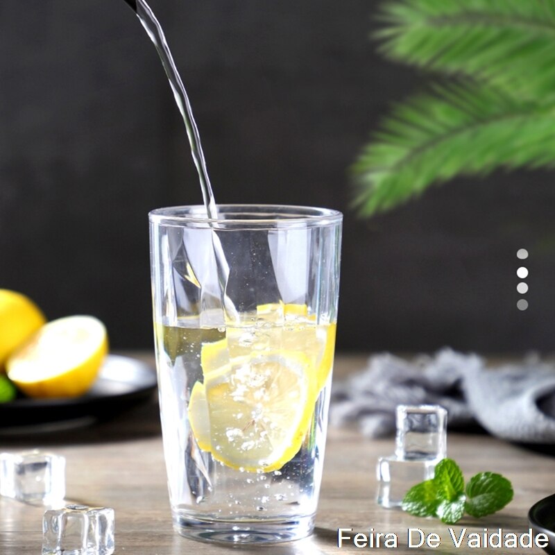Unzerbrechlich Trinkgläser Wasser Glas Saft Gläser Für Trinken Tee 210-500 Ml transparent Küche Esszimmer Bar Getränk