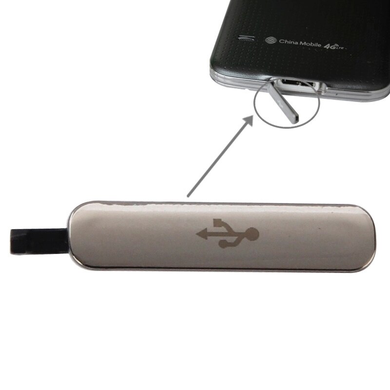 Ipartsbuy Usb Dock Charger Port Stofdicht Cover Voor Galaxy S5
