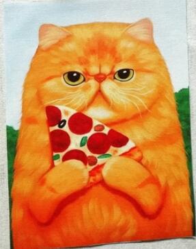Cut Cat Succulent Hand Geverfd Stof Gedrukt Voor Diy Patchwork Thuis Mix 8 Stuks Decora Op Muur Natuurlijke 15X20cm: H1-4