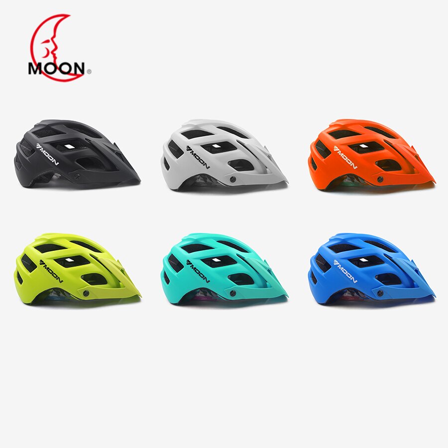 MOON-Casco de seguridad para bicicleta de montaña TRAIL XC para hombre, Ciclismo de Carretera M L