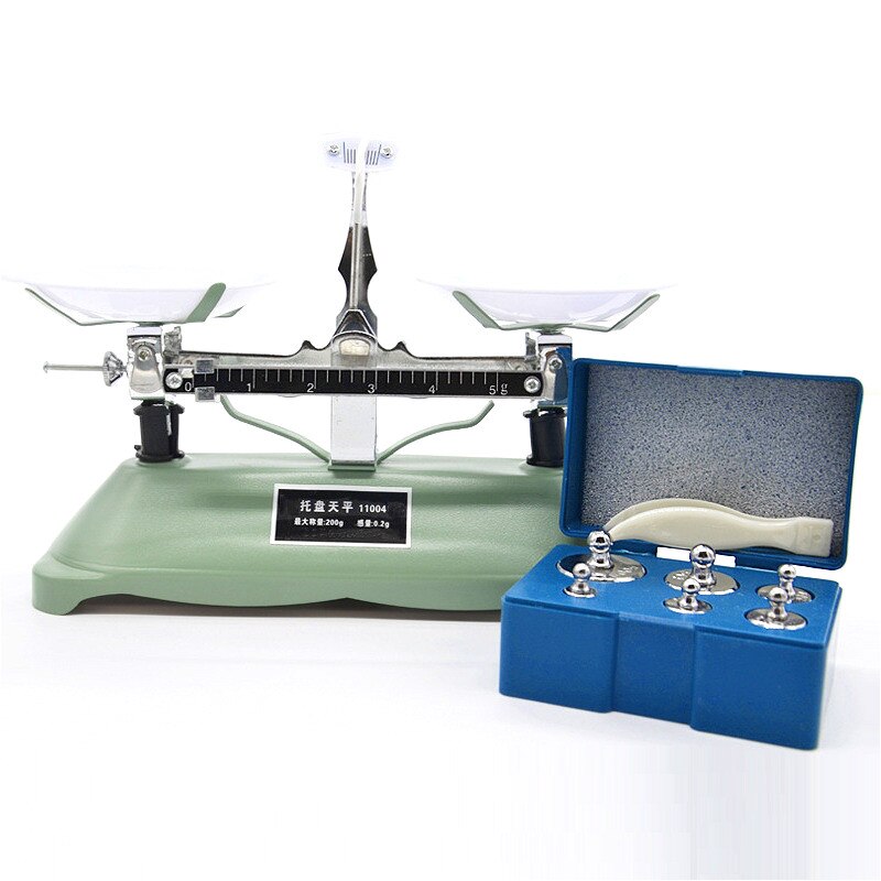 Table Balance Counterbalance Students Teaching Lab Mechanical Scale Top-pan Balance With Weights Max. 100g/200g/500g/1000g 1/PK: Max. 200g