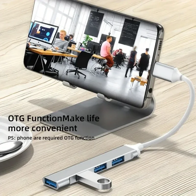 4-poorts USB 3.0 2.0 hub USB-hub Computeraccessoire Hub Multi-poort laptopmuis Toetsenbord USB-flashdrive C-splitter
