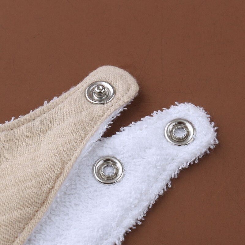Bavaglino per allattamento per bambini bavaglino tinta unita bottone a pressione asciugamano Saliva morbido cotone triangolo Burp Cloth per neonato