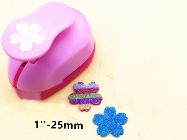 Cherry blossoms shaped craft punch paper cutter eva foam scrapbooking greeting card decoration Sakura hole puncher: 1pc 25mm