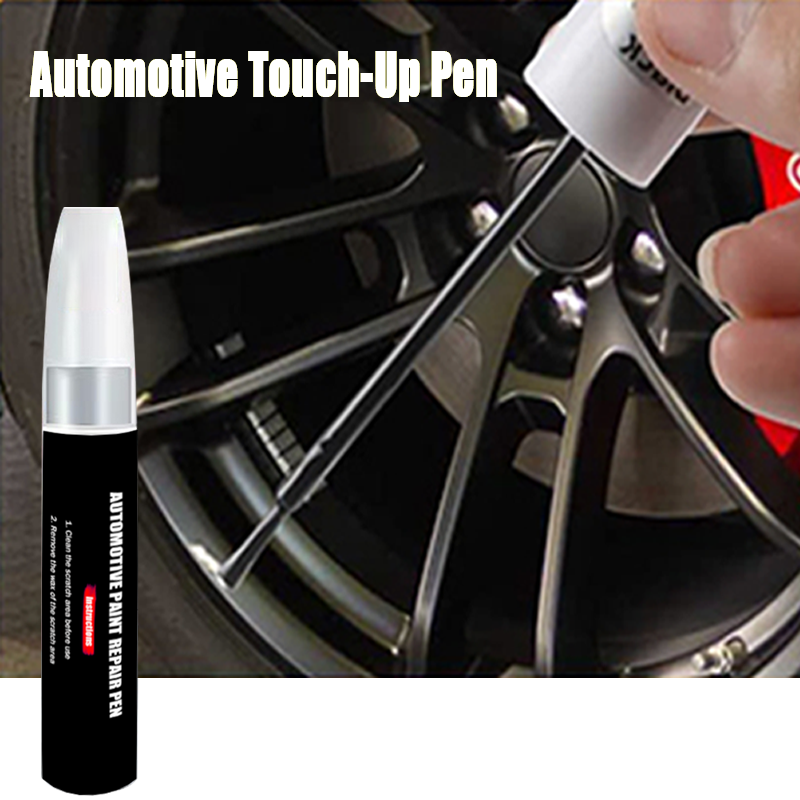Automotive Wheel Touch-Up Pen Verfreparatiepen Glanzend Zwart Mat Zwart Zilver Grijs Automotive Paint Care Accessoires