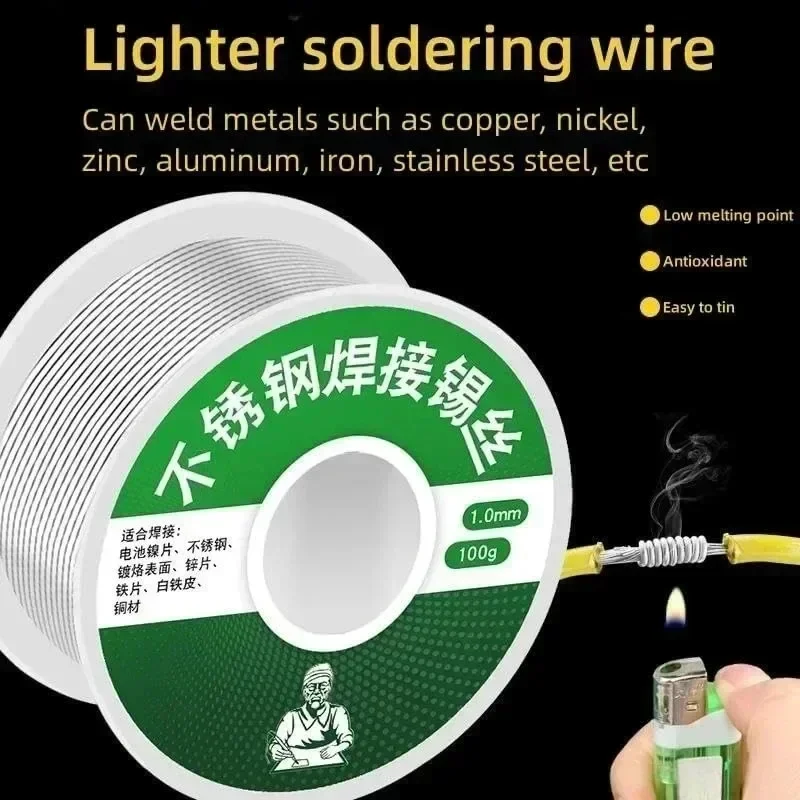 High Purity Solder Wire Low Melting Point Soldering Core Tin Wire Welding Soldering Repair Tools Electronic Soldering Wire