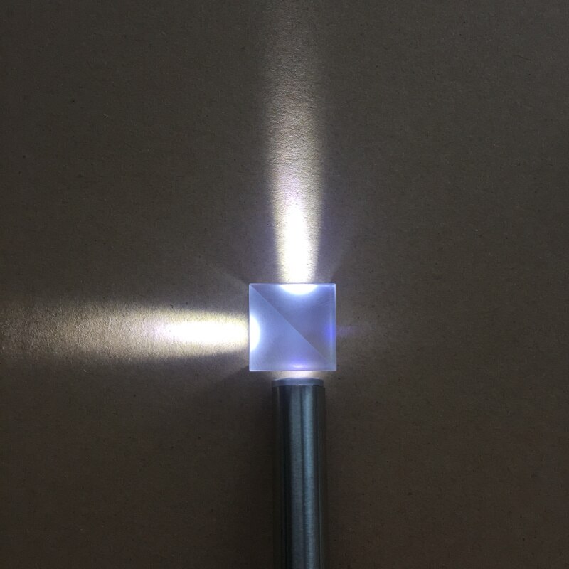 10*10*10Mm Optische Glas Beam Splitting Prisma, semi-Reflecterende En Semi-Transparante Kubus, Split Verhouding 5: 5