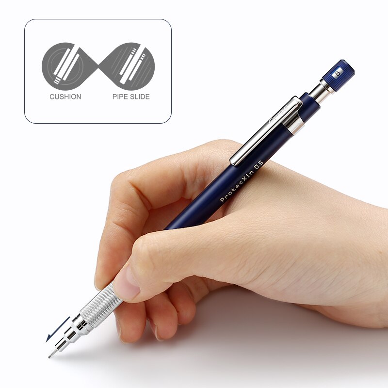 Kokuyo – crayon mécanique en métal japonais, WSG-PS305, noyau Anti-rupture à bas Center de gravité, pour dessin et croquis, pour étudiant, 1 pièces, 0.5