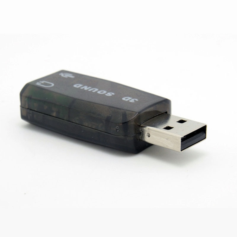 1 pc USB Sound Card External 5.1-Channel w/3.5mm Headphone and Microphone Jack Interface,Computer Stereo Mic Audio USB Converter