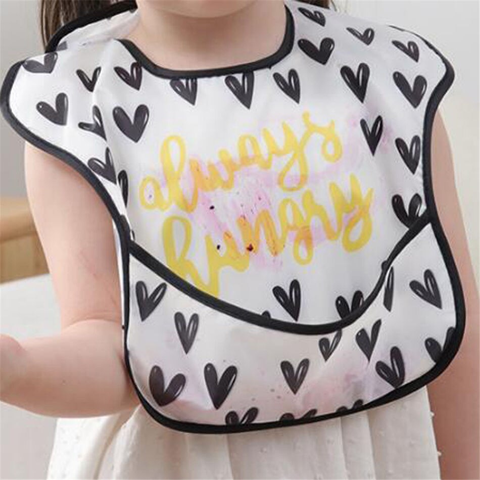 Balleenshiny crianças à prova dwaterproof água macacão pintura do bebê anti-sujo roupas da criança aventais cor raindrops babadores do bebê saliva toalhas