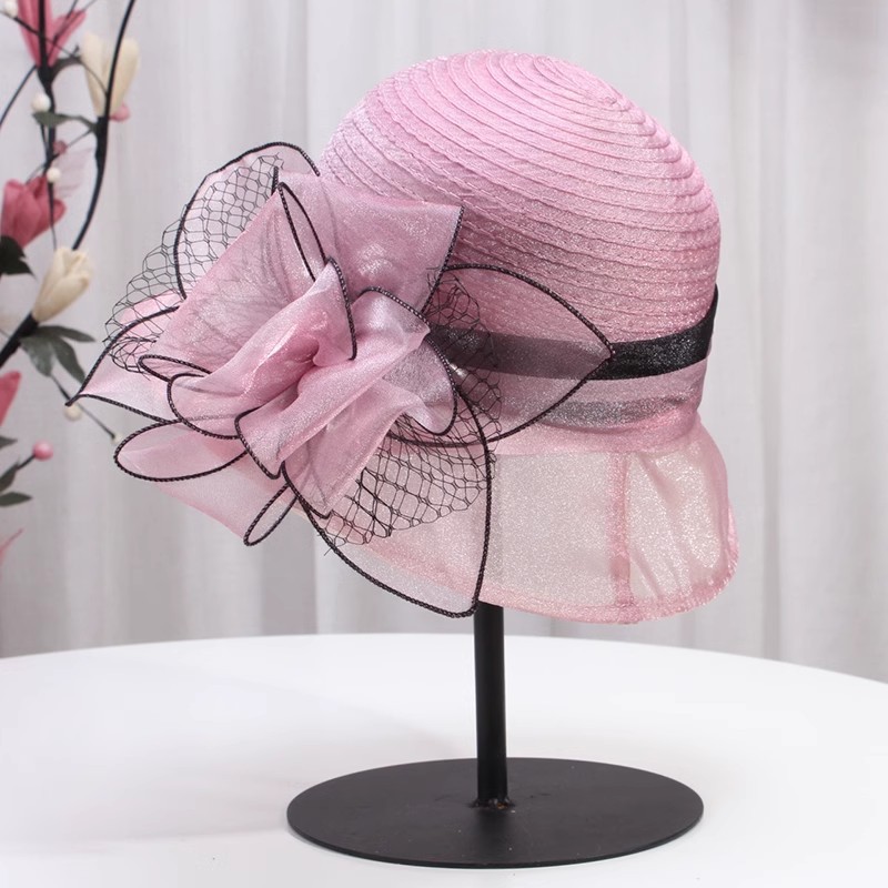Kvinders hatte med sløjfe, bred skygge, kentucky derby fedora, sommersolhat til kvinder: Militærgrøn