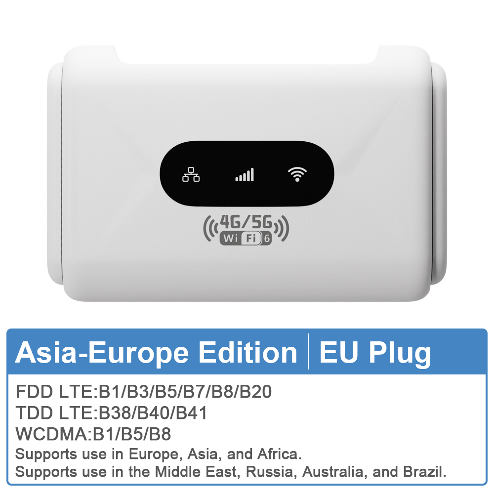 Router WiFi6 Router 4G LTE Modem 300Mbps Przenośny Router WiFi 4G Kompatybilny z Kartami SIM 5G Bez Umowy: Default Title