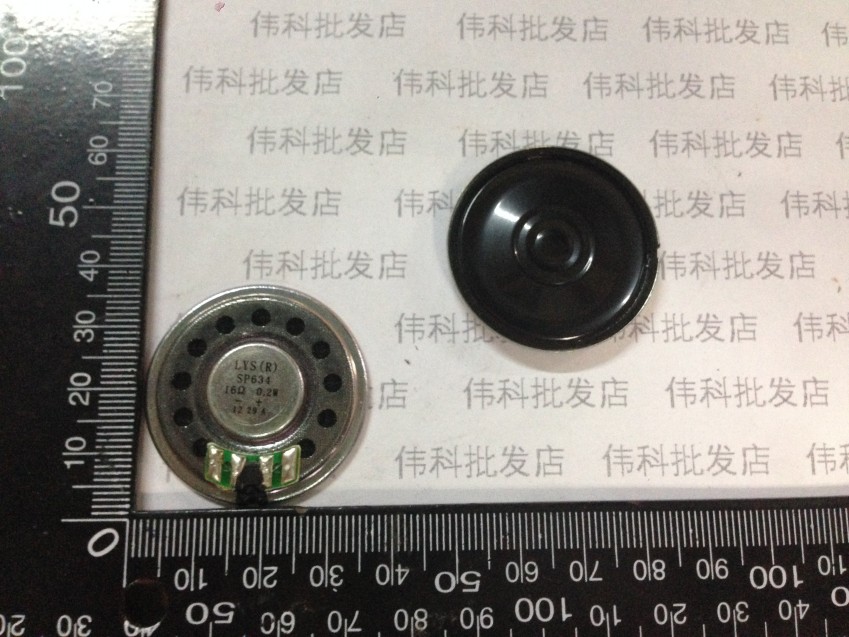 Ultra-dunne mini Ronde sound speaker 16 ohm 0.2 watt 16R 0.2 W speaker diameter 36mm 3.6 cm dikke 5mm Luidspreker