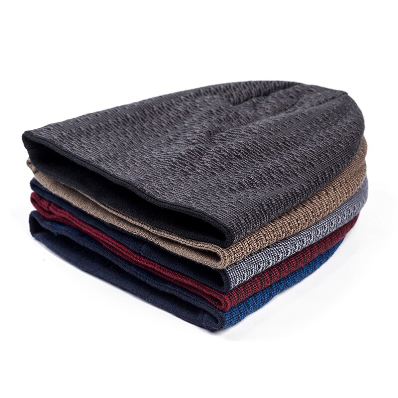 Unisex wintermutsen voor mannen en vrouwen, gemengde kleuren, warme skimuts voor mannen en vrouwen, met bontvoering en gebreide katoenen muts