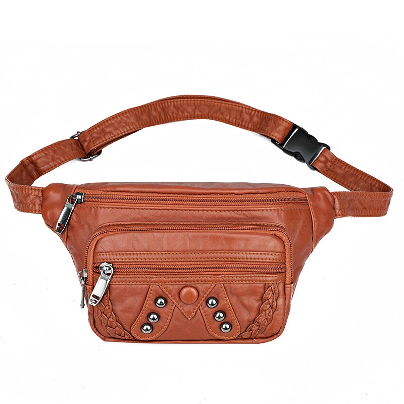 Female Fanny Pack Banana Hip Purse and Handbags Women&#39;s Waist Bag PU Leather Bags Shoulder Crossbody Chest Bag: Yellow