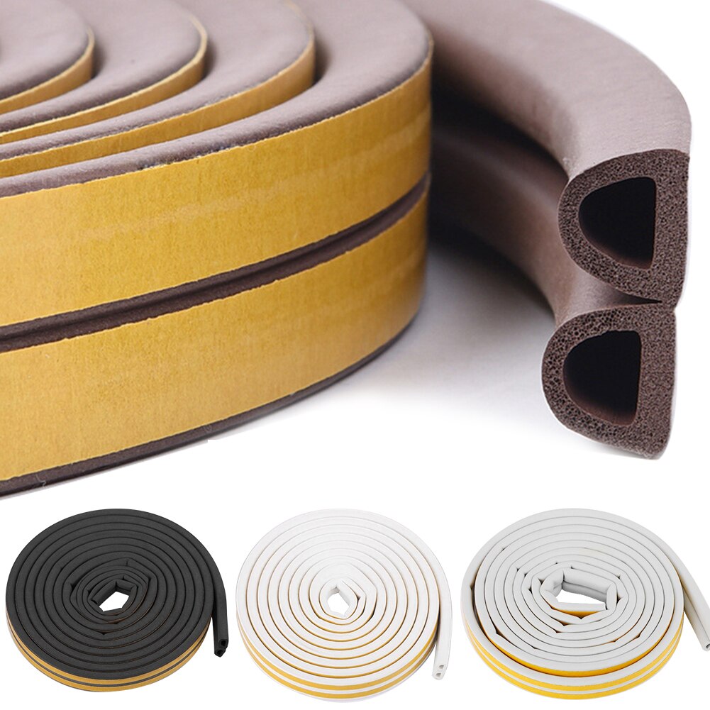 Sound Insulation Strip Foam Sticky Self-adhesive Sealing Anti-Collision Rubber Seal Draught Excluder Tape Door Window
