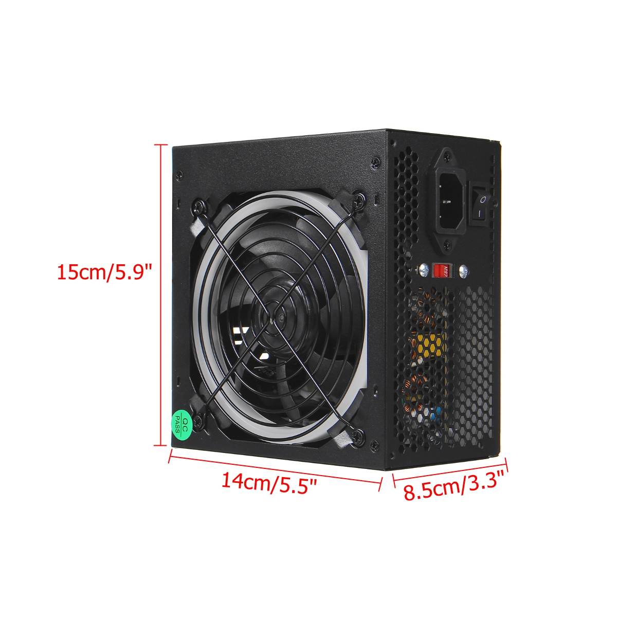700W 115230V Netzteil NETZTEIL PFC 12cm LED Silent Lüfter ATX 24pin 12V PC Computer SATA gaming Versorgung Für Intel AMD Desktop