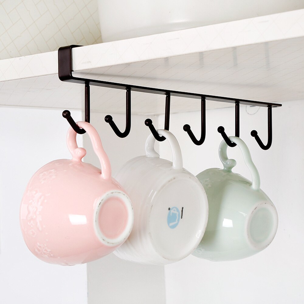 Kitchen bathroom storage rack storage rack multi-function cabinet hook shelf towel chest cup drain rack WF802416