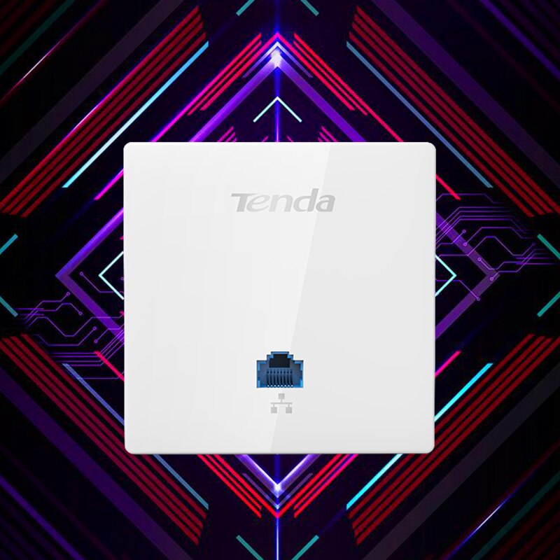 Tenda W6-S 300Mbps Wireless WiFi AP Access Point Router WiFi Repeater Extender, Indoor Wall Mount Standard 86*86mm Panel