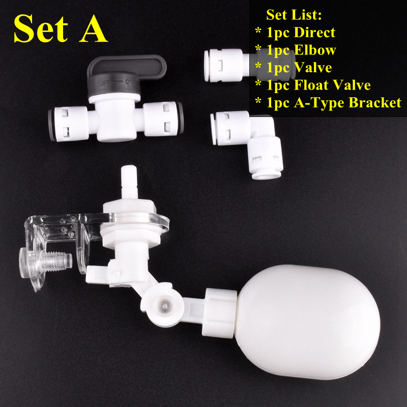1/4 "6,35mm Wasser Spender Ball Schwimmer Ventil einstellen Aquarium Panzer Automatische Wasser Nachfüllen Adapter Einstellbare Höer Schwimmer ventil: Silber